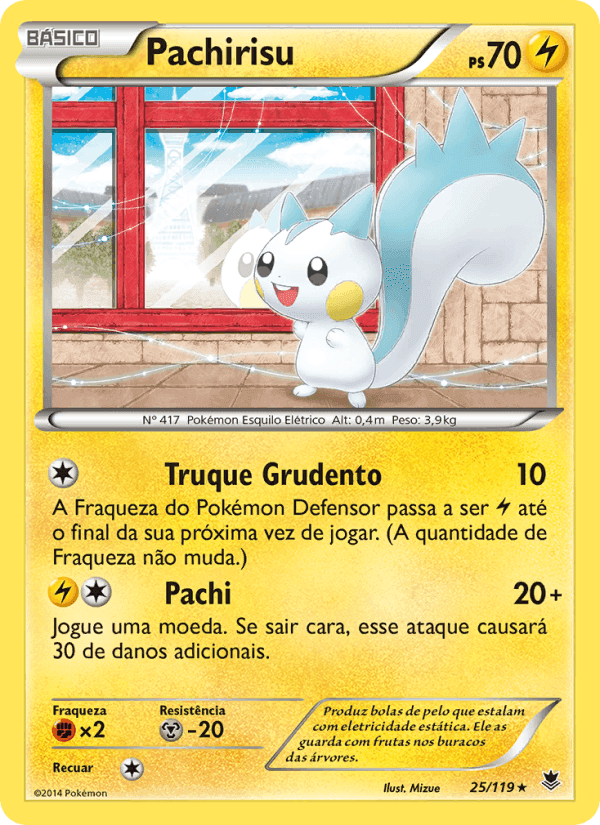 Pachirisu, carta 25 di Força Fantasma