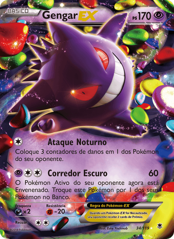 Gengar EX, carta 34 de Força Fantasma