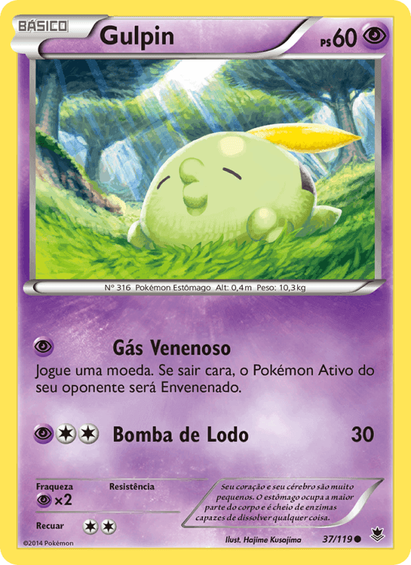 Gulpin, carta 37 di Força Fantasma