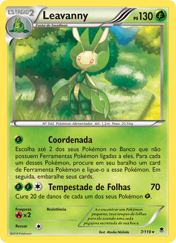 Leavanny, card 7 from Força Fantasma