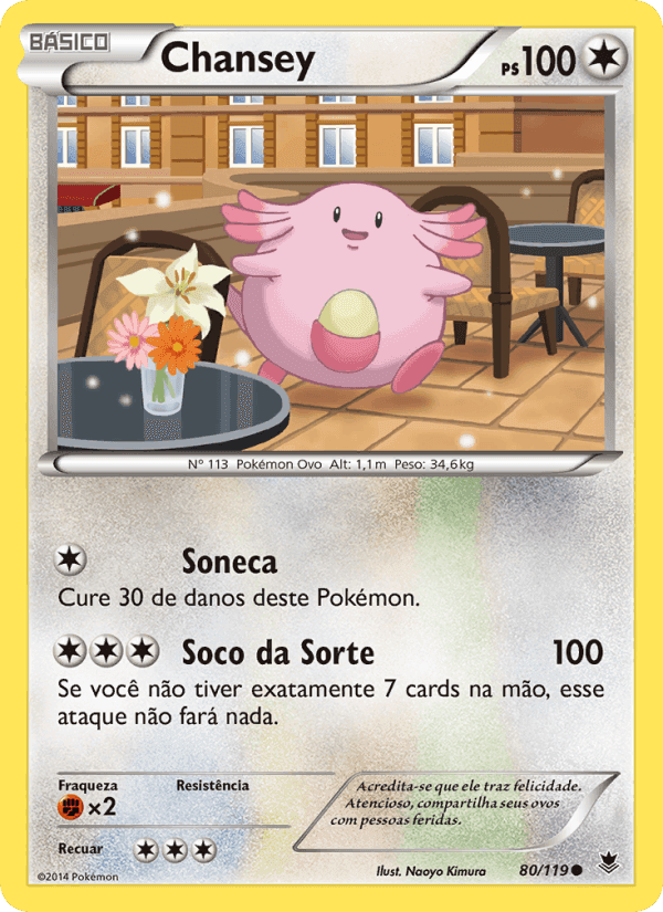 Chansey, carte 80 de Força Fantasma