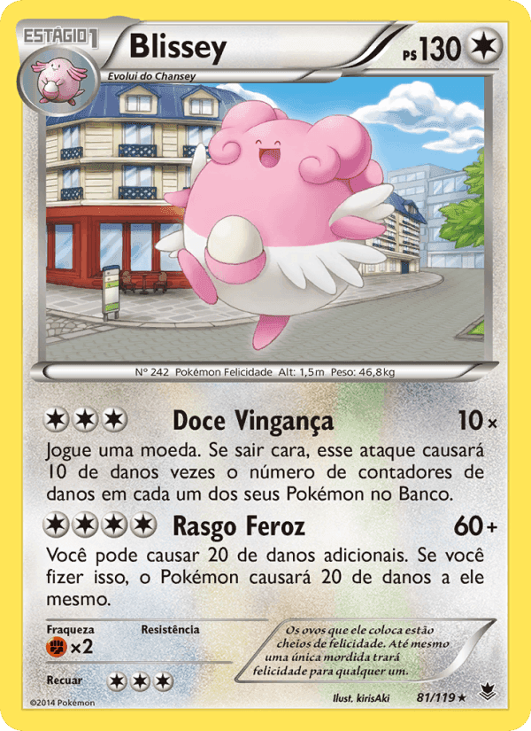 Blissey, carta 81 de Força Fantasma