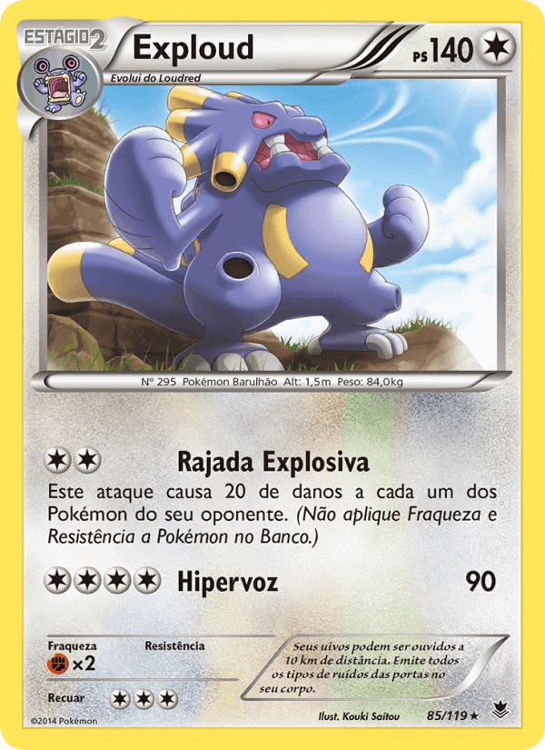 Exploud, card 85 from Força Fantasma