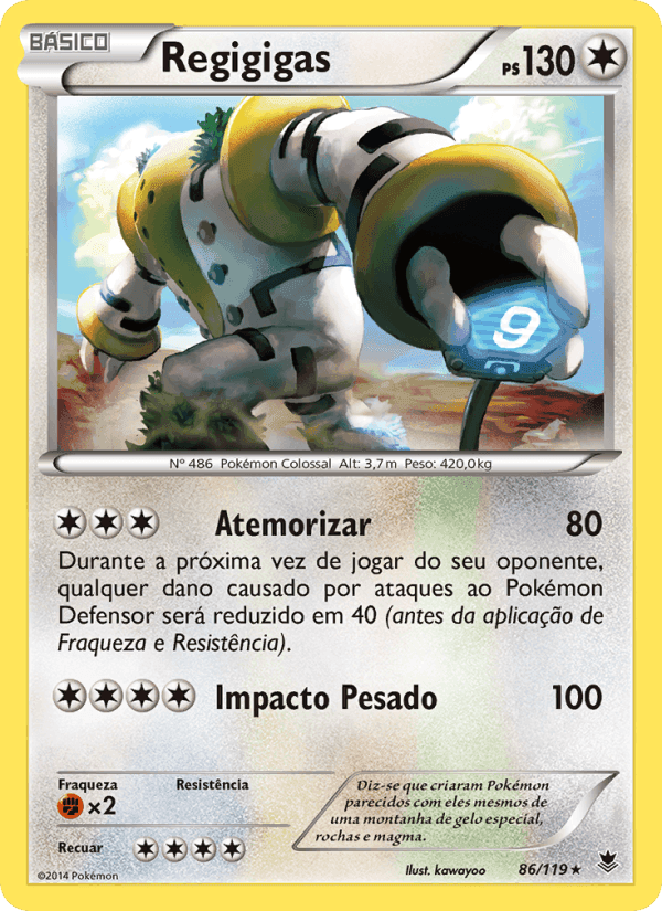 Regigigas, carta 86 de Força Fantasma