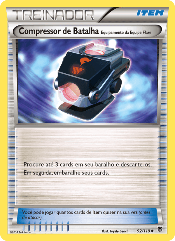Compressor de Batalha – Equipamento da Equipe Flare, carta 92 de Força Fantasma