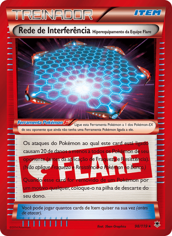 Rede de Interferência – Hiperequipamento da Equipe Flare, carta 98 de Força Fantasma