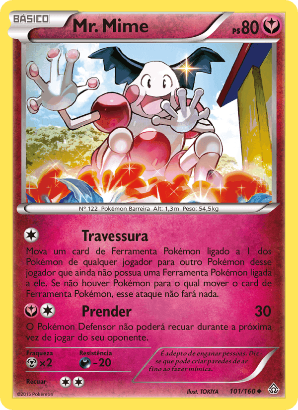 Mr. Mime, card 101 from Conflito Primitivo