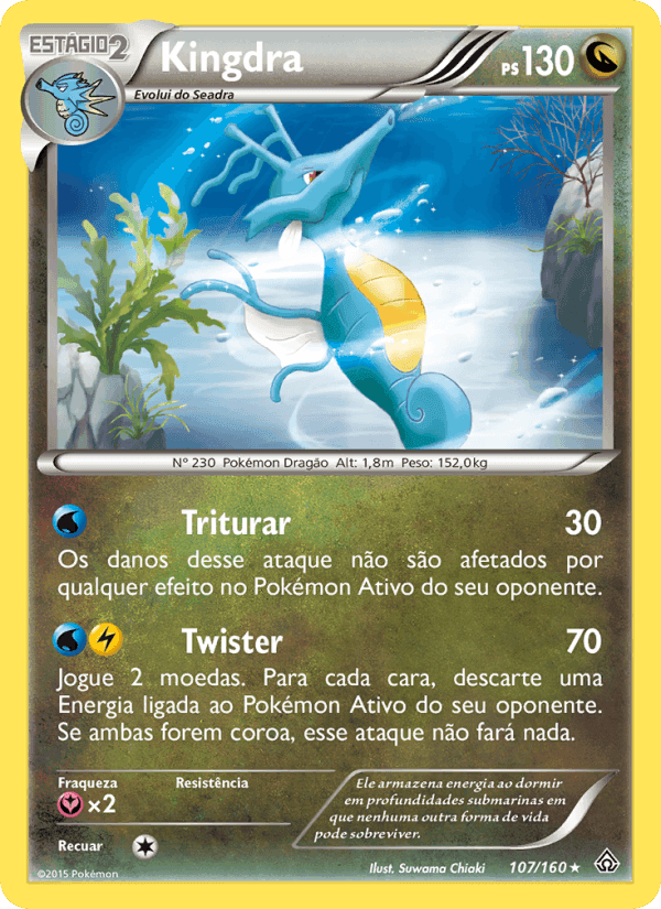 Kingdra, carta 107 de Conflito Primitivo