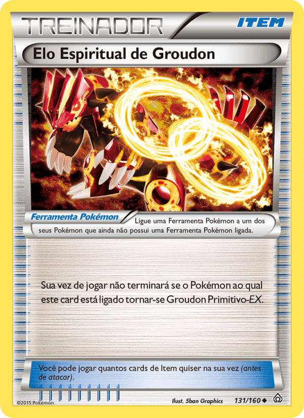 Elo Espiritual de Groudon, card 131 from Conflito Primitivo