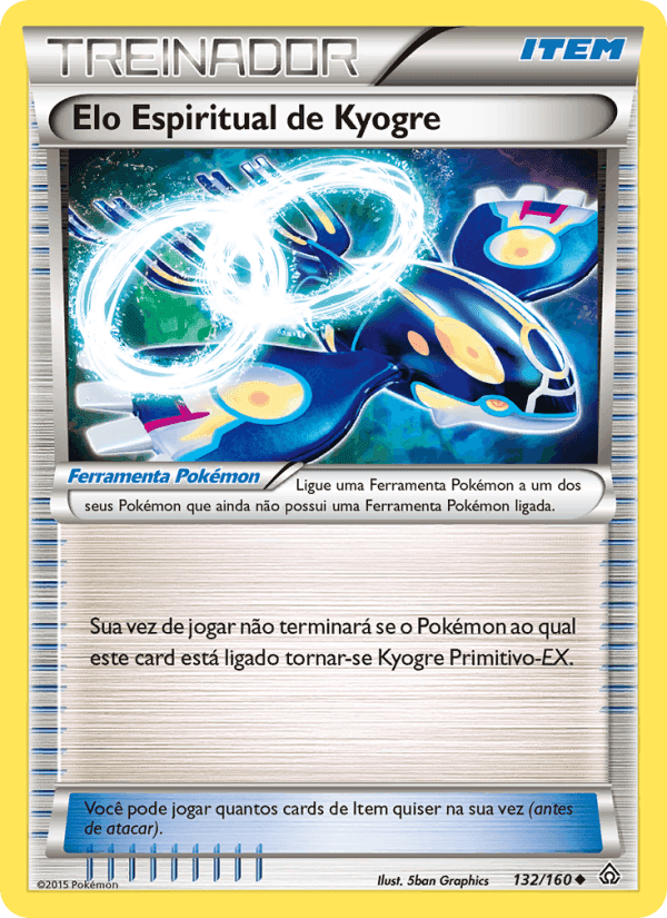 Elo Espiritual de Kyogre, carta 132 de Conflito Primitivo
