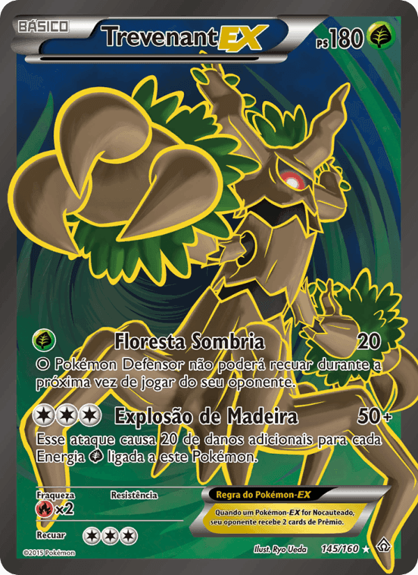 Trevenant EX, carta 145 de Conflito Primitivo
