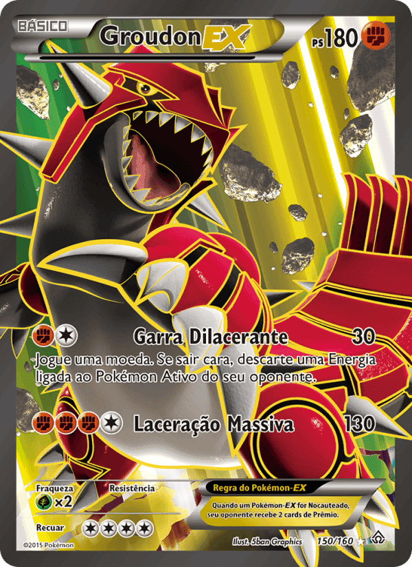 Groudon EX, carta 150 di Conflito Primitivo