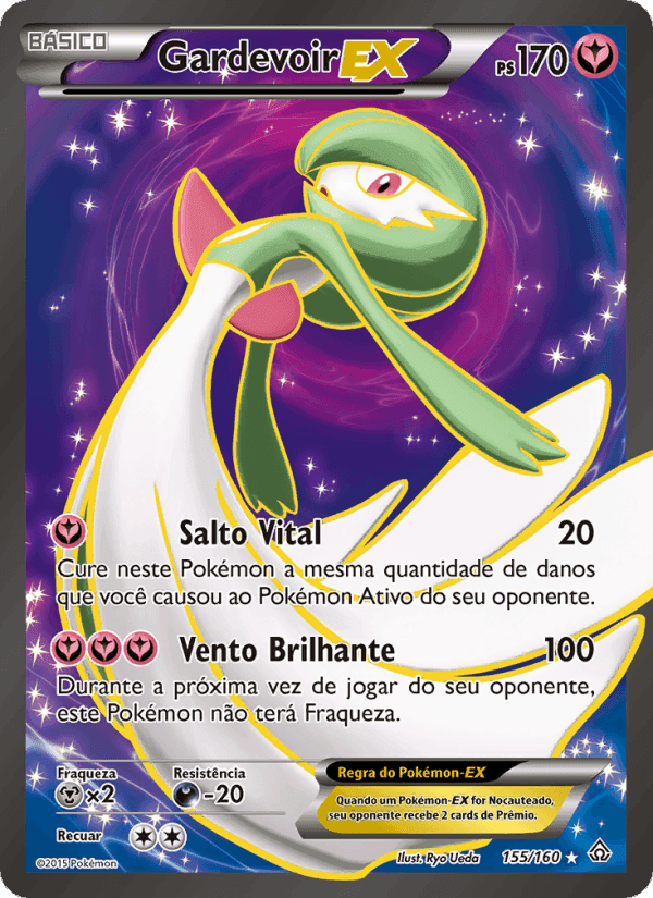 Gardevoir EX, card 155 from Conflito Primitivo