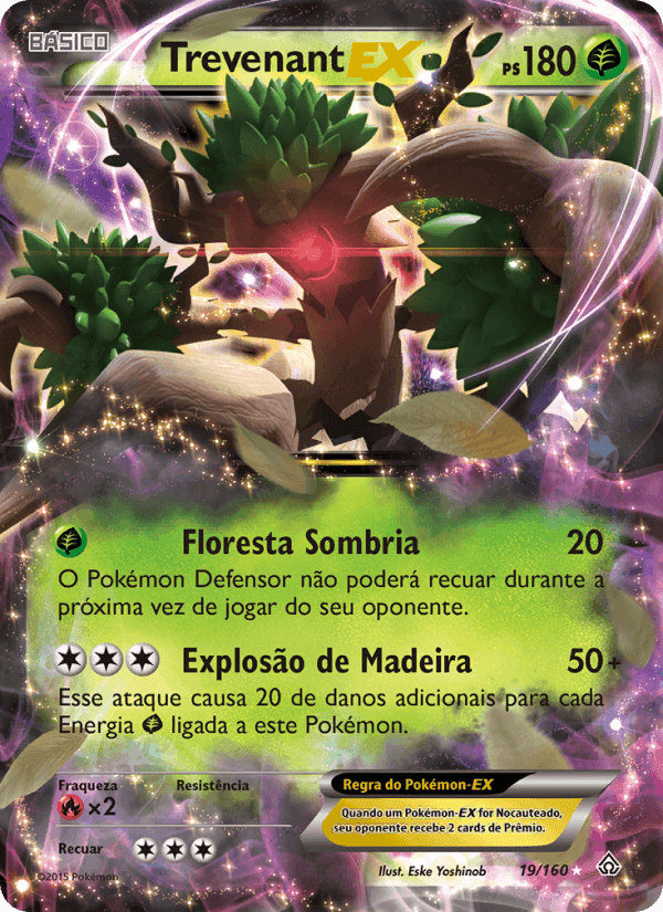 Trevenant EX, carta 19 de Conflito Primitivo