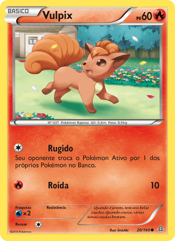 Vulpix, carta 20 de Conflito Primitivo