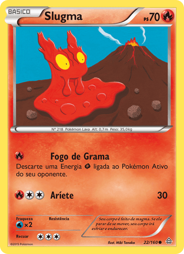 Slugma, carta 22 de Conflito Primitivo
