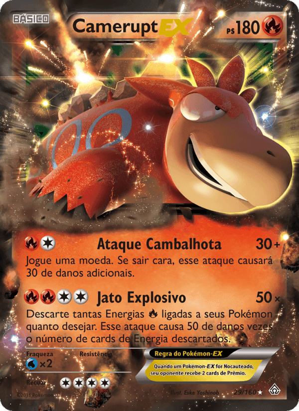 Camerupt EX, carta 29 de Conflito Primitivo