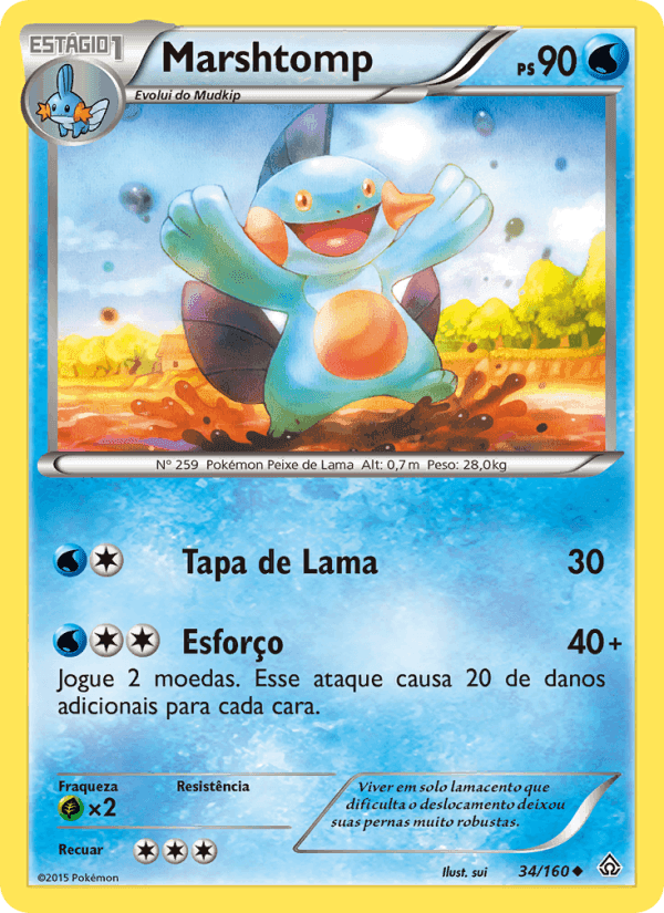 Marshtomp, carta 34 de Conflito Primitivo