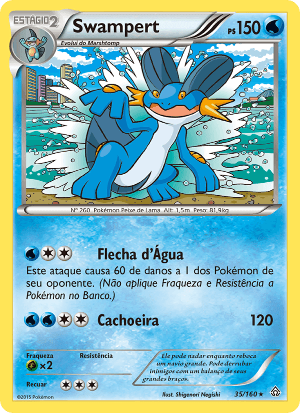 Swampert, carta 35 de Conflito Primitivo
