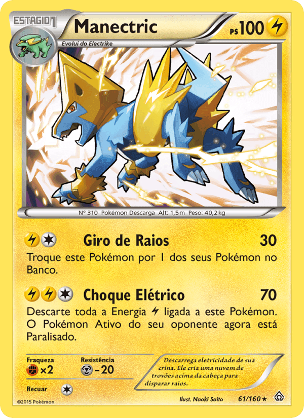 Manectric, carta 61 di Conflito Primitivo