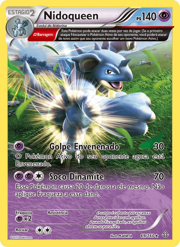 Nidoqueen, carta 69 de Conflito Primitivo