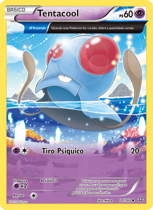 Tentacool, carta 71 de Conflito Primitivo