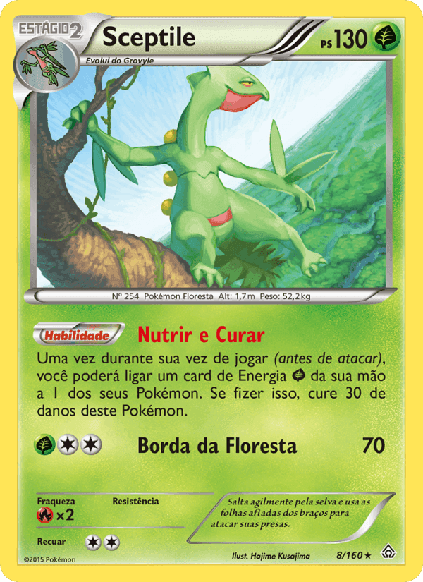 Sceptile, carta 8 de Conflito Primitivo