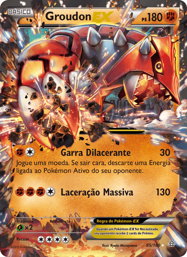 Groudon EX, carte 85 de Conflito Primitivo
