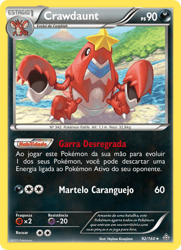 Crawdaunt, carta 92 de Conflito Primitivo