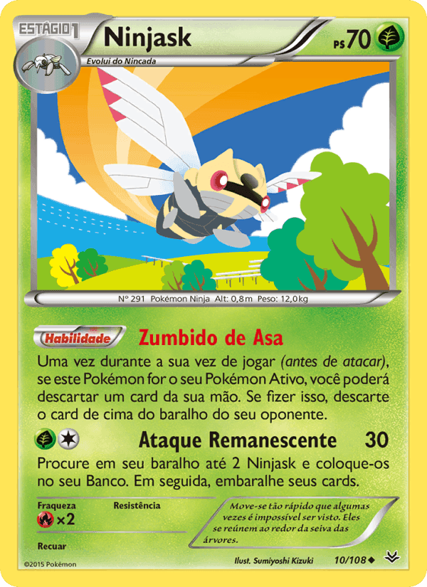 Ninjask, carta 10 de Céus Estrondosos