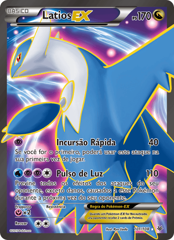 Latios EX, card 101 from Céus Estrondosos
