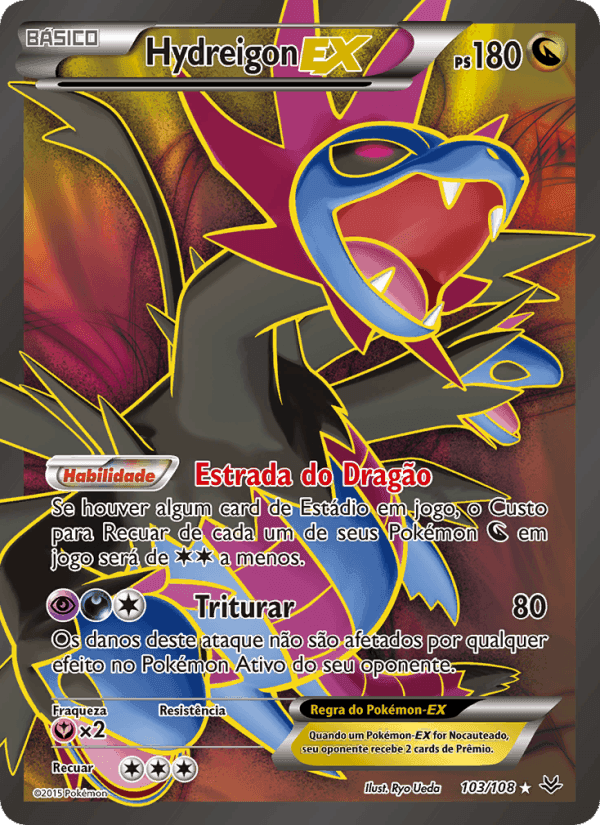 Hydreigon EX, carta 103 de Céus Estrondosos