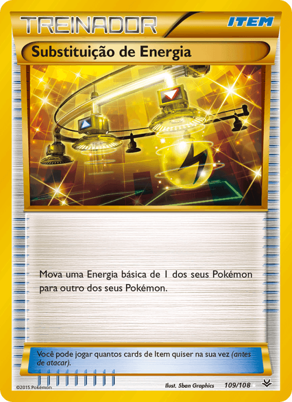 Substituição de Energia, carta 109 di Céus Estrondosos