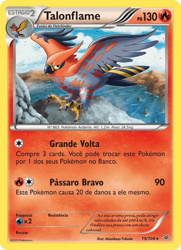 Talonflame, carta 15 de Céus Estrondosos