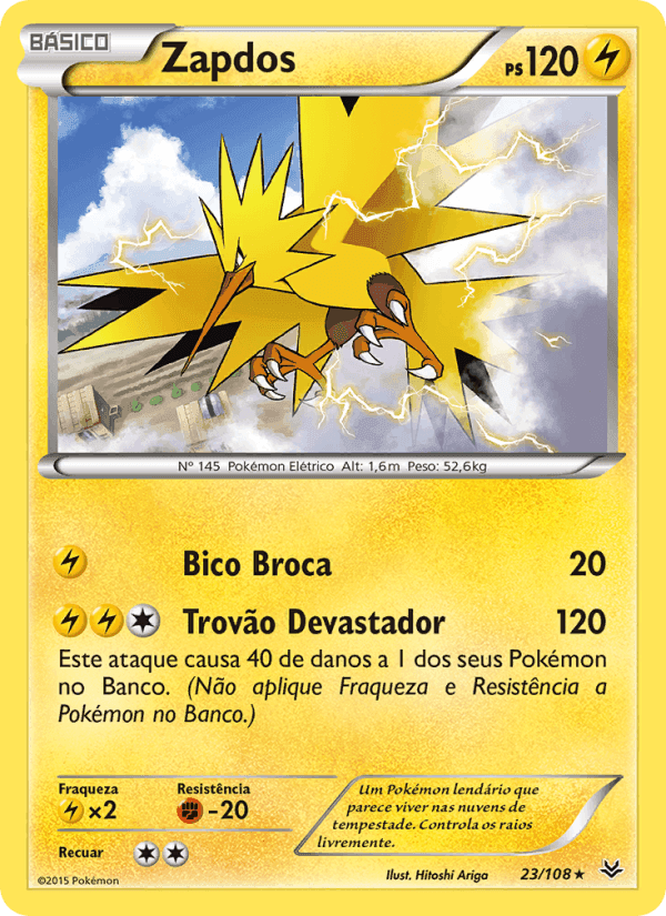 Zapdos, carta 23 de Céus Estrondosos