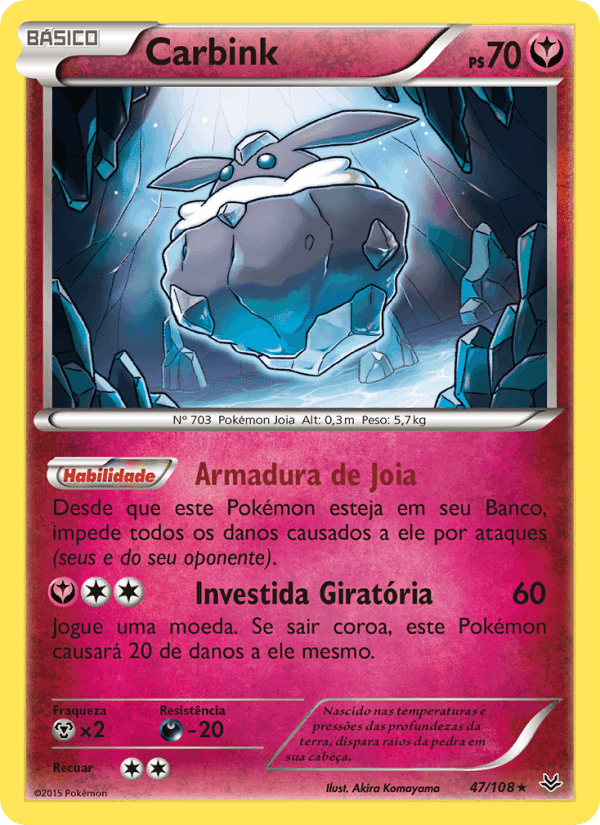 Carbink, card 47 from Céus Estrondosos