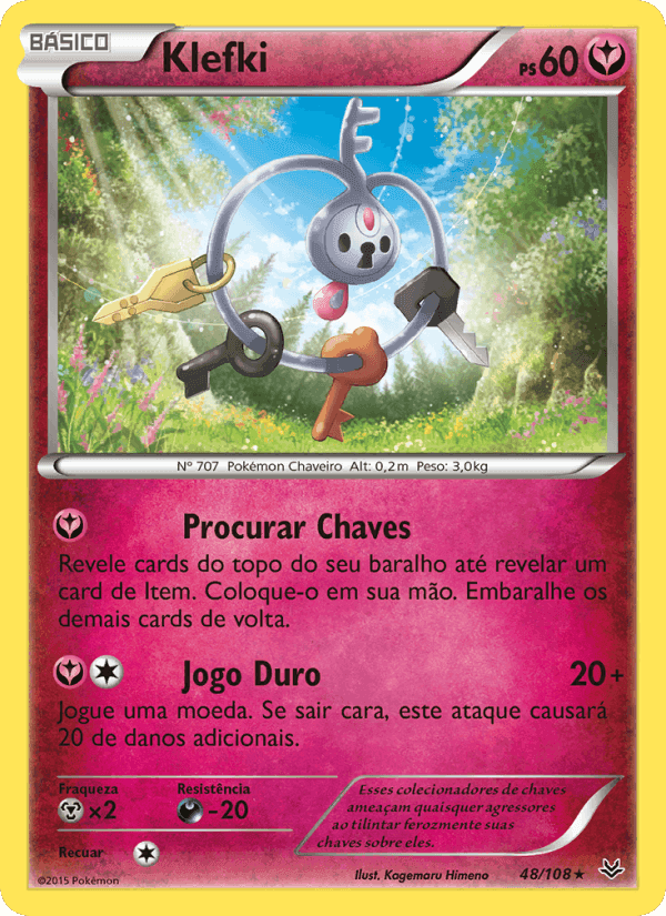 Klefki, carta 48 di Céus Estrondosos