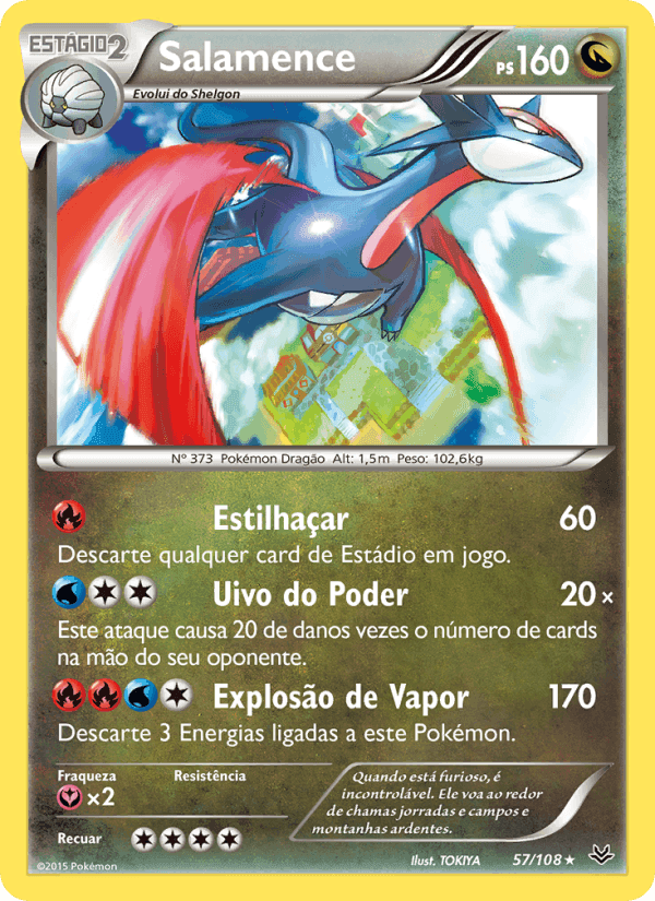 Salamence, carta 57 de Céus Estrondosos