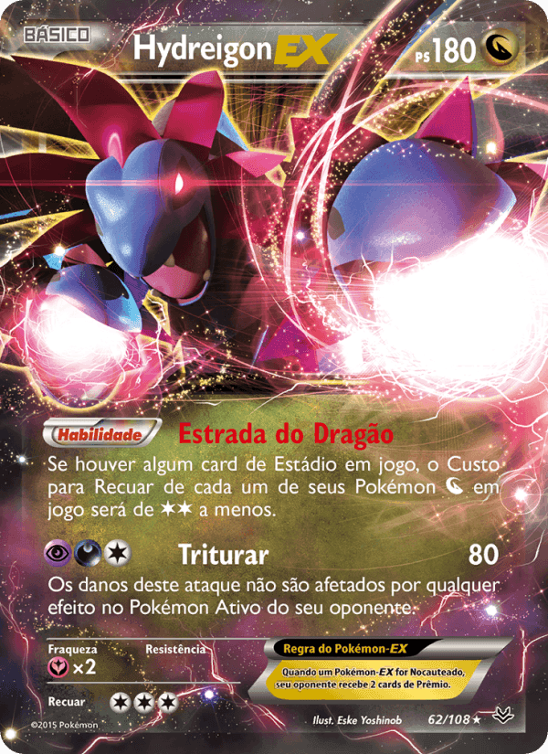 Hydreigon EX, carta 62 de Céus Estrondosos