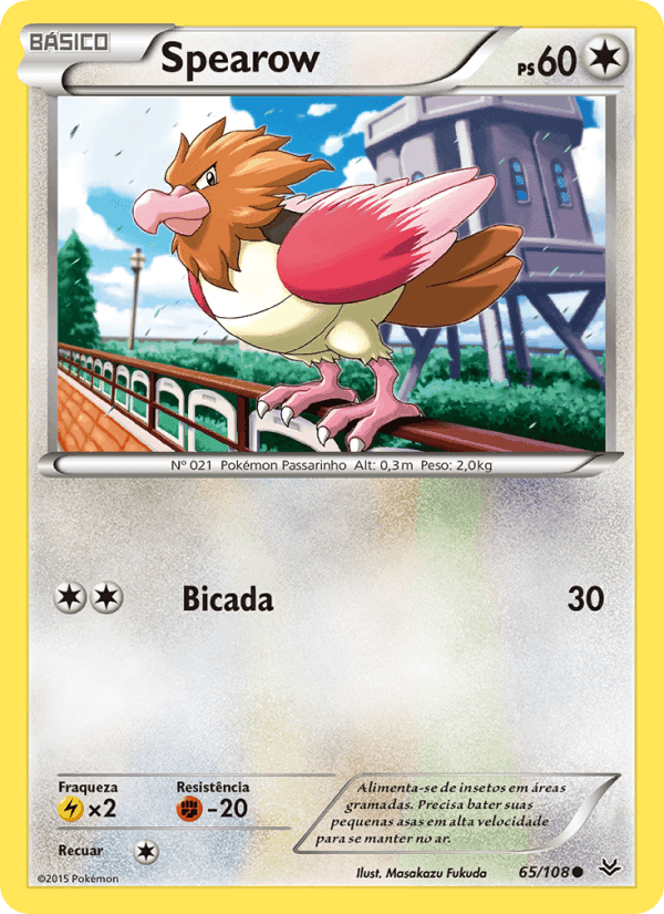 Spearow, carta 65 de Céus Estrondosos