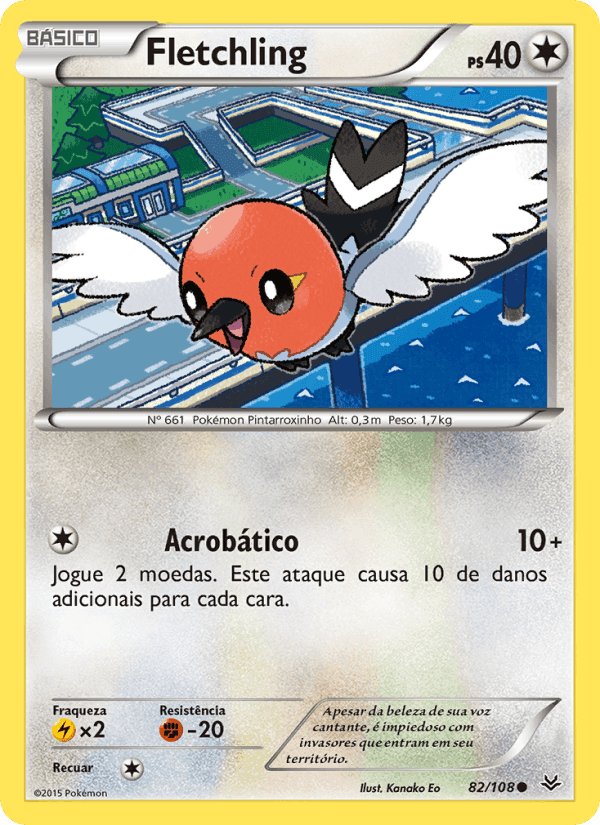 Fletchling, carta 82 de Céus Estrondosos