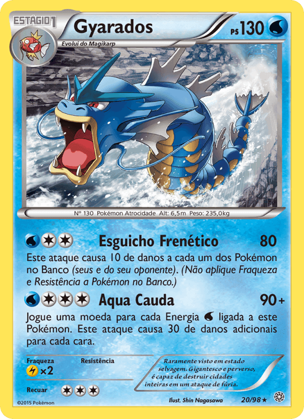 Gyarados, carta 20 de Origens Ancestrais
