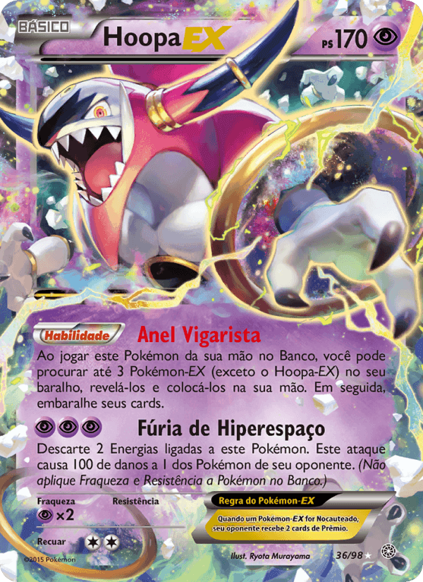 Hoopa EX, carta 36 de Origens Ancestrais