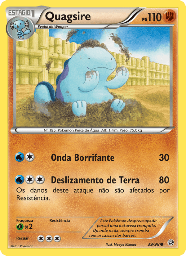 Quagsire, carta 39 di Origens Ancestrais