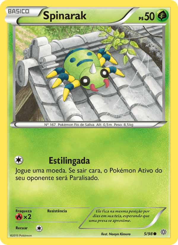 Spinarak, carta 5 de Origens Ancestrais