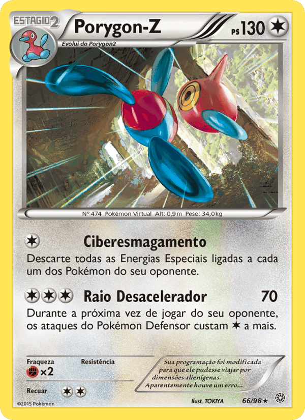 Porygon-Z, card 66 from Origens Ancestrais