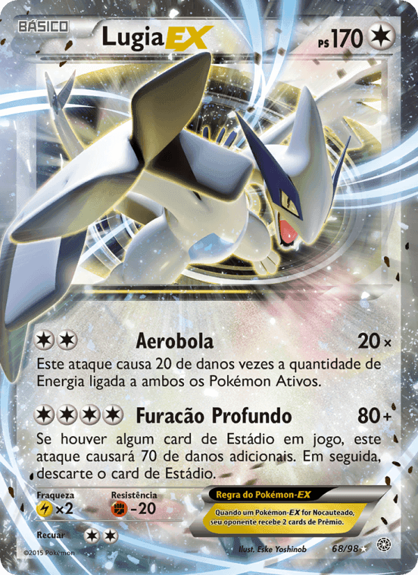 Lugia EX, carta 68 de Origens Ancestrais