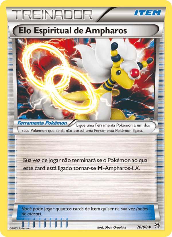 Elo Espiritual de Ampharos, carta 70 de Origens Ancestrais