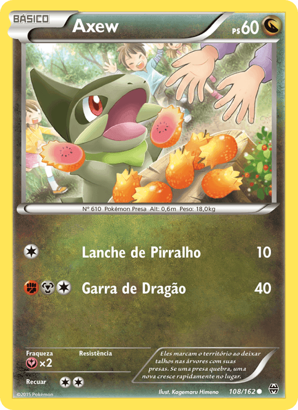 Axew, card 108 from Turbo Revolução