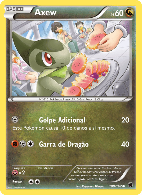 Axew, card 109 from Turbo Revolução